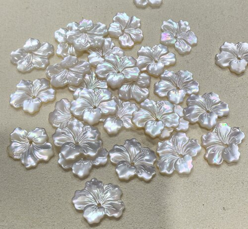 深海蝶贝13*16mm/24*35mm木槿花白蝶贝15mm雪花DIY手工饰品配件