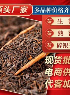云南茶叶普洱茶批发 原料散装熟普洱碎银子老班章冰岛生茶 普洱茶
