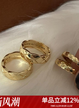 小香情侣纯银ins百搭戒指轻奢