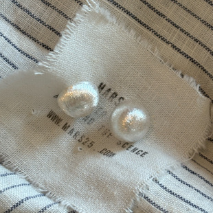 「丝光之美」清迈925纯银手工拉丝半球耳钉经典 百搭简约气质耳饰