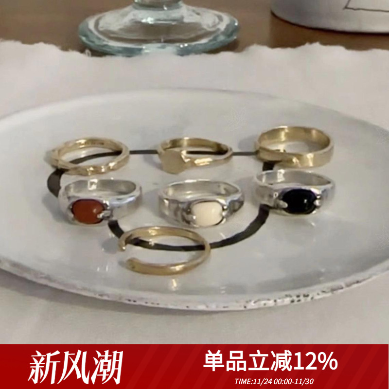 mars25女925纯银复古简约戒指