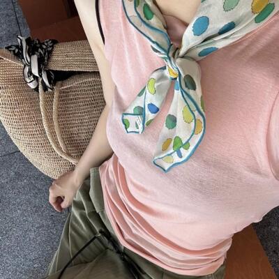 春夏秋日系女桑蚕丝丝巾多用