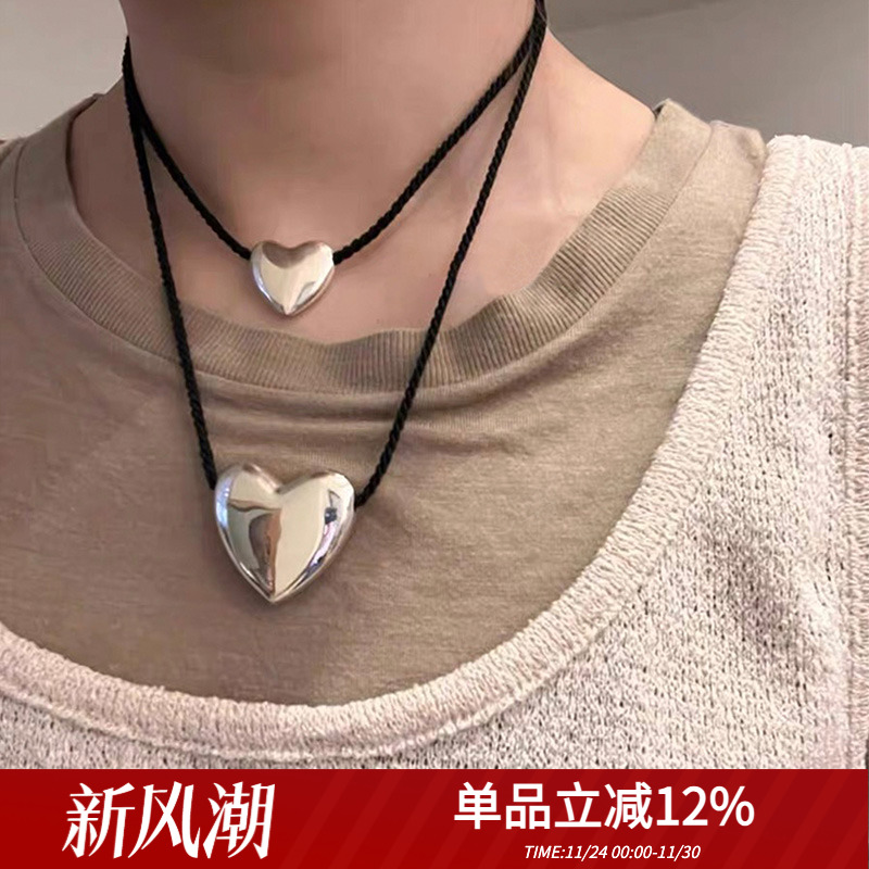 AnnikaInez纯银女锁骨链项链