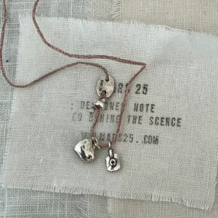 定制mars25小众设计咖啡杯925纯银绳子项链合集百搭锁骨链毛衣链