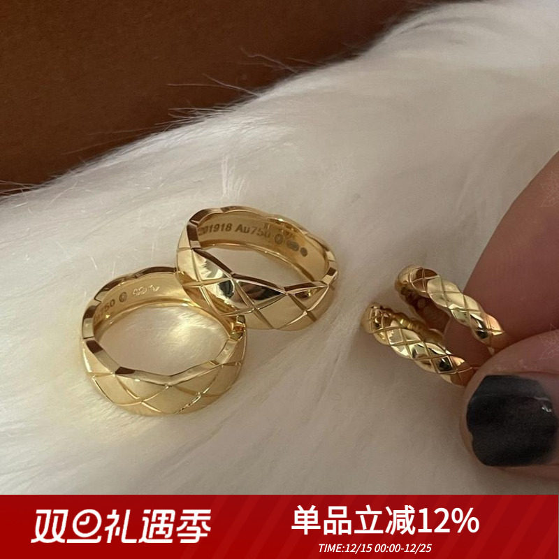 小香情侣纯银ins百搭戒指轻奢