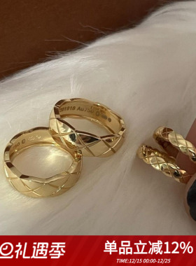 小香情侣纯银ins百搭戒指轻奢