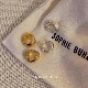 定制sophie buhai百搭法式 925纯银双面可戴精致小耳圈耳环耳钉
