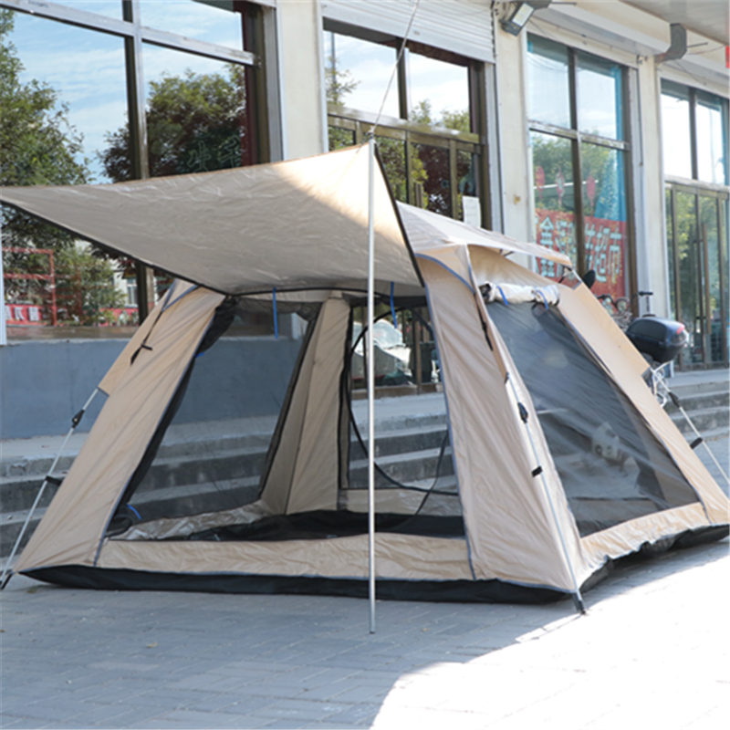 帐篷户外野营过夜露营装备野外加厚室内公园折叠便携式全自动防雨