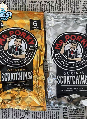 现货 英国零食Mr Porky炸猪皮小吃猪油渣薯片进口零食99g