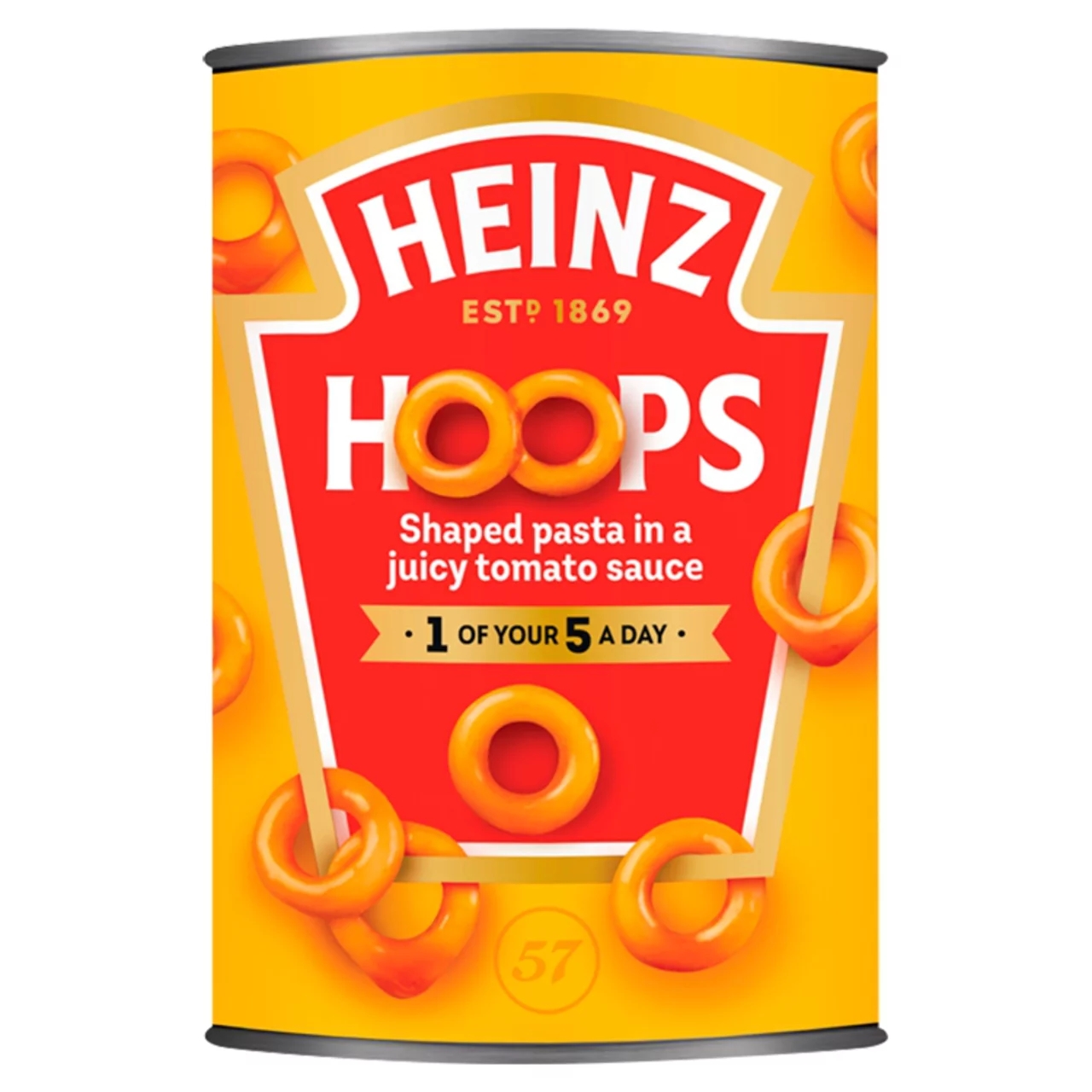 现货 英国亨氏Heinz pasta hoops番茄罐头意大利面400g
