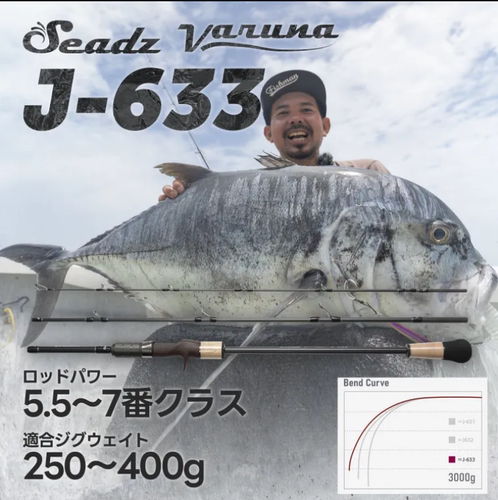 25新款 FISHMAN 铁板竿 三节铁板竿 日产Seadz varuna J-632
