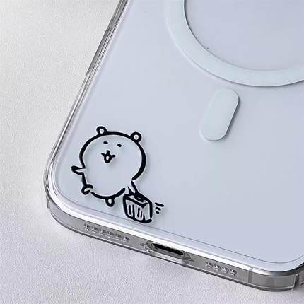 热销简约自嘲熊卡通表情转印贴可爱贴纸手机贴画笔记本电脑装饰贴