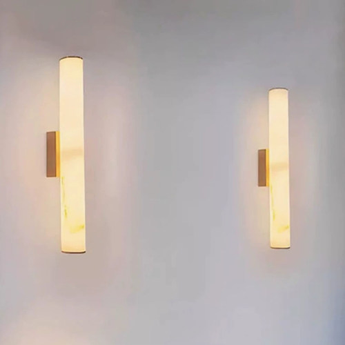 云石长条壁灯圆柱售楼部酒店灯具