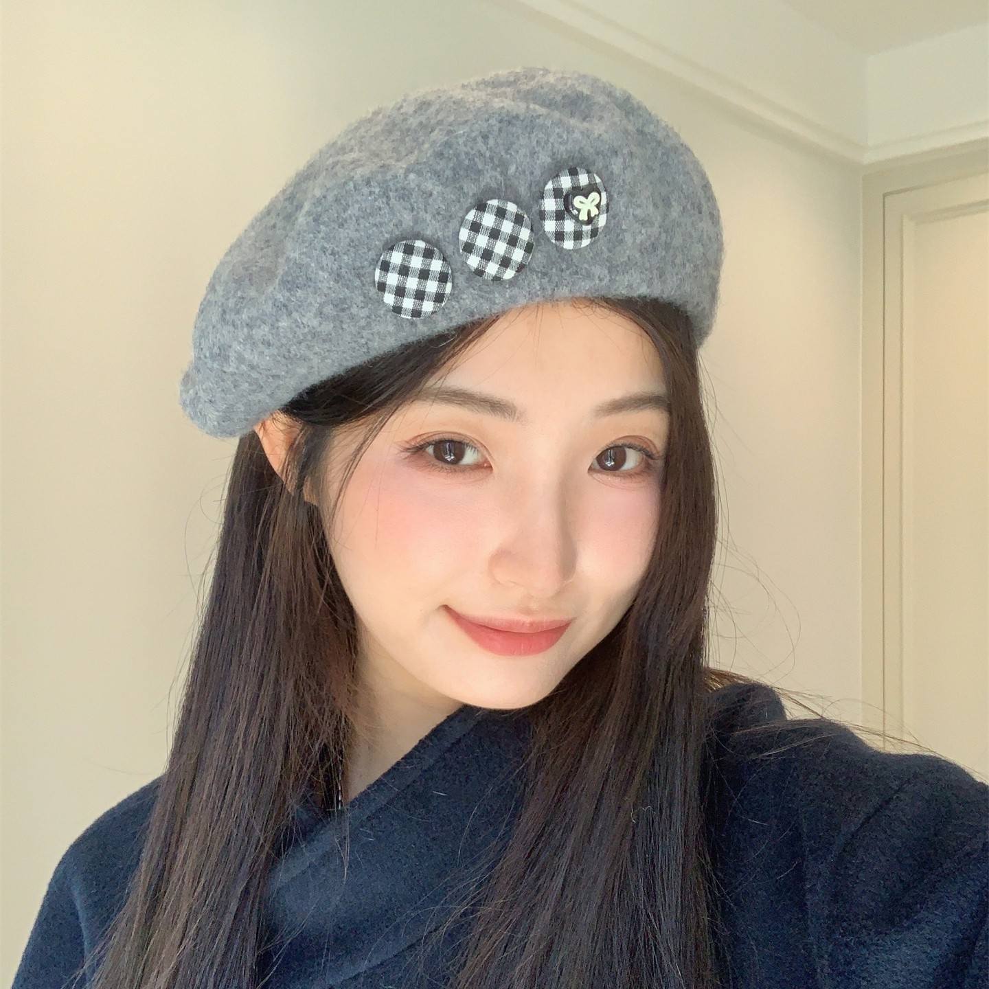 时髦格子精~新款秋冬复古羊毛贝雷帽女韩系甜美百搭时尚画家帽子,服饰配件/皮带/帽子/围巾,帽子,淘宝优惠券,粉丝福利购,淘宝优惠卷