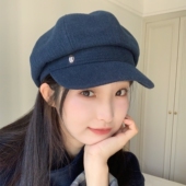 旷野晚风 新款 秋冬毛呢复古贝雷帽女ins甜美百搭显脸小文艺八角帽