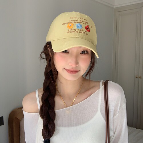 日系新款宽檐显脸小鸭舌帽女春夏
