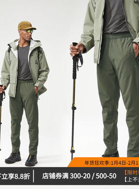 维特客防风户外速干运动裤秋冬男子冲锋裤软壳加绒跑步小脚裤6661