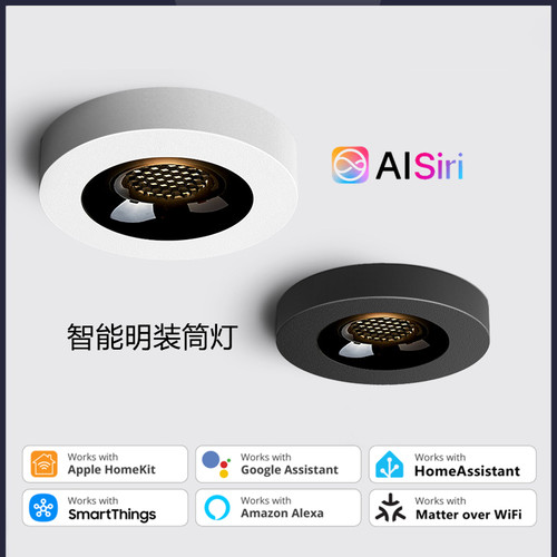 Matter苹果homekit超薄明装射灯