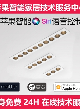 Aqara绿米苹果智能Matter+Thread调光色嵌入式线条格栅灯 Homekit
