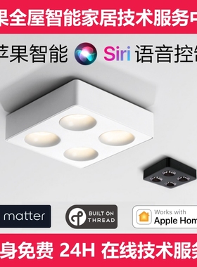 Matter Thread苹果Homekit直连调光调色明装斗胆灯绿米全光谱射灯