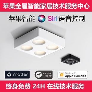 Matter Thread苹果Homekit直连调光调色明装斗胆灯绿米全光谱射灯