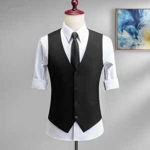 男士西装马甲韩版修身西服马夹背心春秋上班休闲职业坎肩COS马甲
