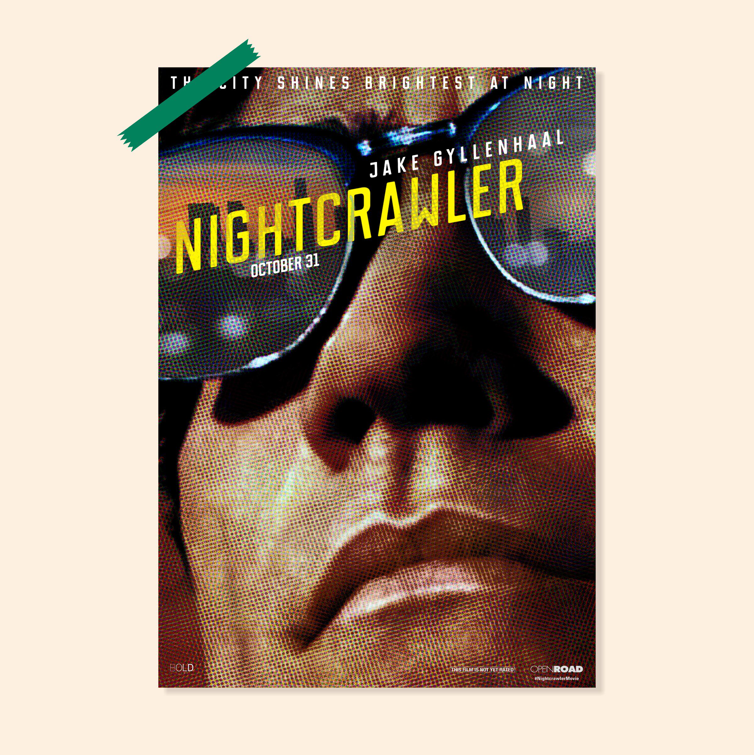 夜行者 nightcrawlerl电影海报客厅卧室宿舍工作室墙壁装饰画墙贴