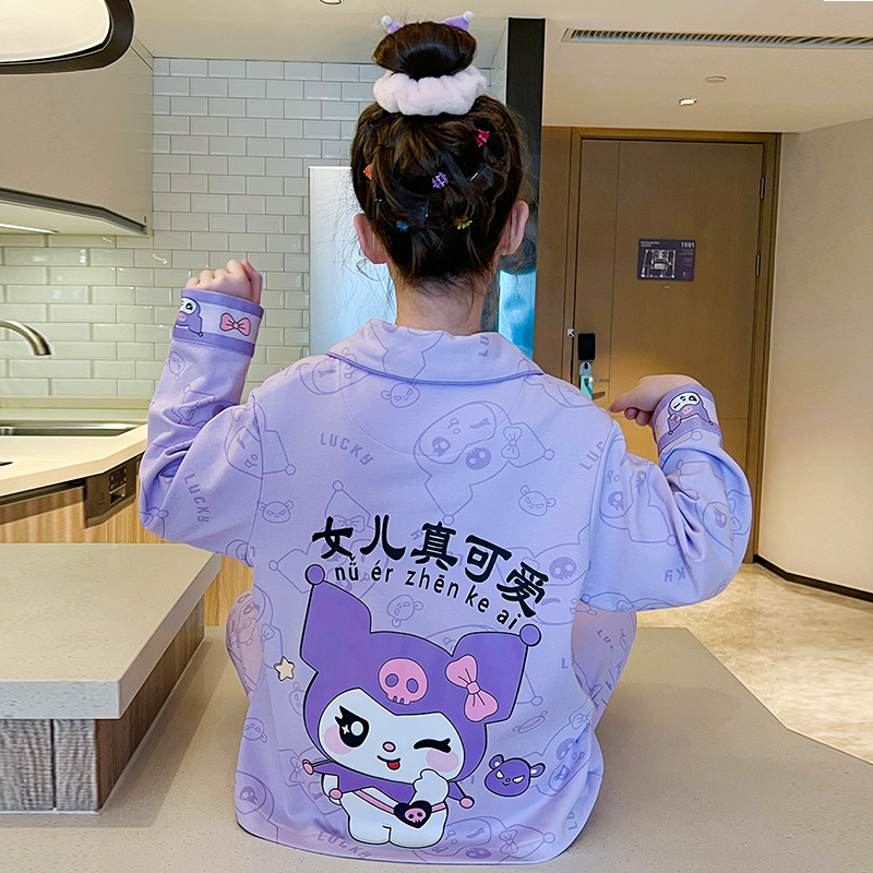 2025新款儿童睡衣女童春秋季纯棉