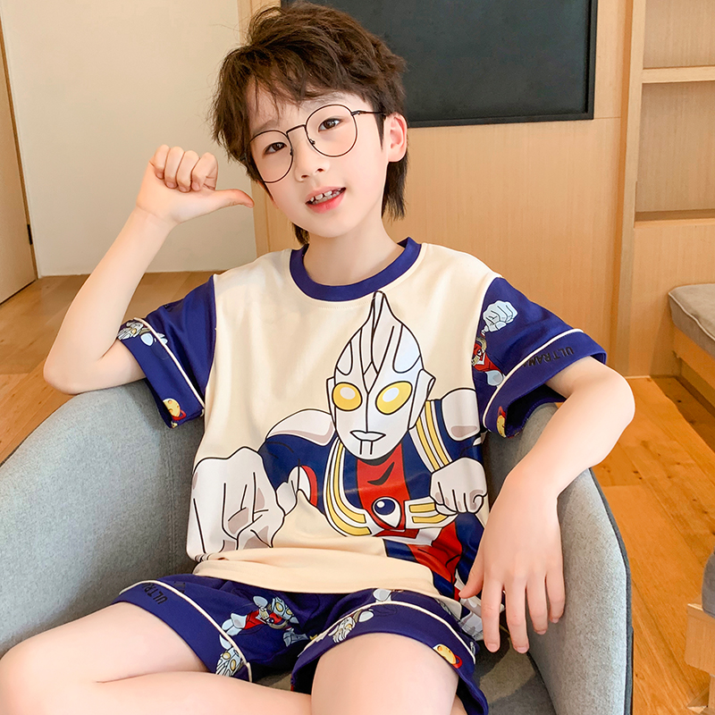 儿童睡衣男童夏装套装2025新款