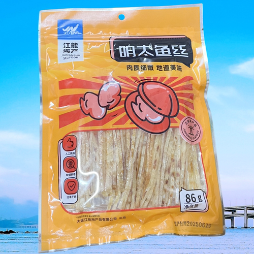 大连江能海产明太鱼丝袋装86克