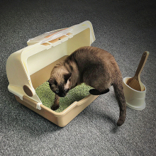 全封闭式猫砂盆 翻盖式 猫笼猫砂盆猫咪厕所便盆 除臭防溅 猫用品
