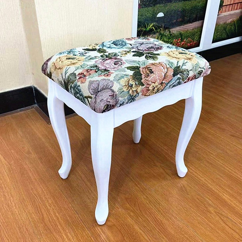 美式实木梳妆凳储物凳矮凳木凳