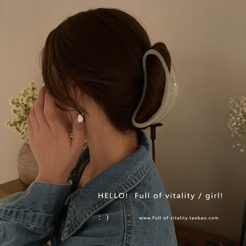 韩国ins果冻盘发夹透明亚克力