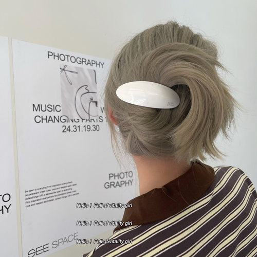 边夹醋酸高级感法式发夹