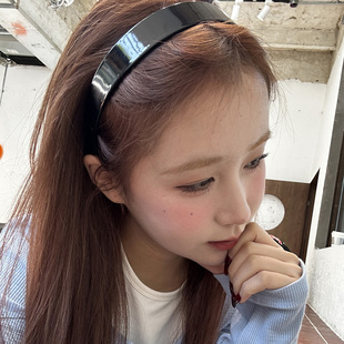 2025年新款 醋酸复古发箍高级感宽边碎发高颅顶洗脸压发头箍 法式