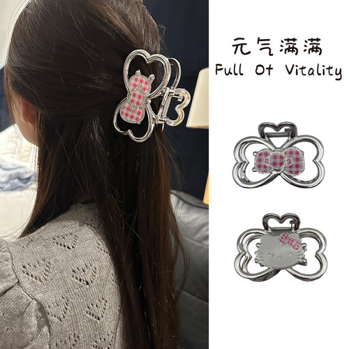 鲨鱼夹卡通甜美少女风