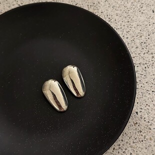 简约银色发夹金属高级感气质冷淡个性 小众侧边碎发鸭嘴夹发饰