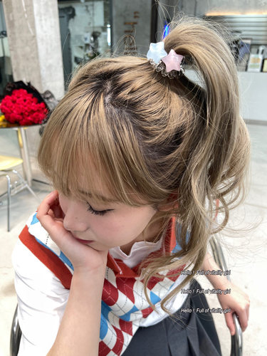 发绳甜美少女闪亮星星头绳