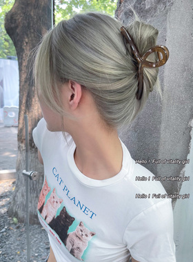 韩国同款13cm的超大号抓夹 抓的牢 后脑勺盘发鲨鱼夹网红发饰女