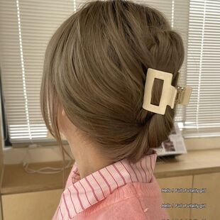 一不小心闯进我心里啦 韩系醋酸抓夹后脑勺盘发鲨鱼夹抓得牢发饰