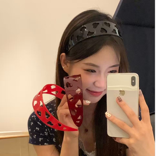 元气满满爱心镂空甜美少女心发箍