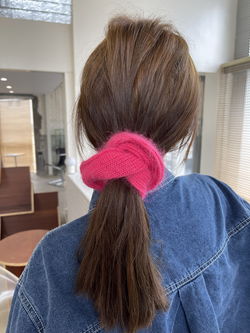 发圈软糯住了毛绒大肠发绳