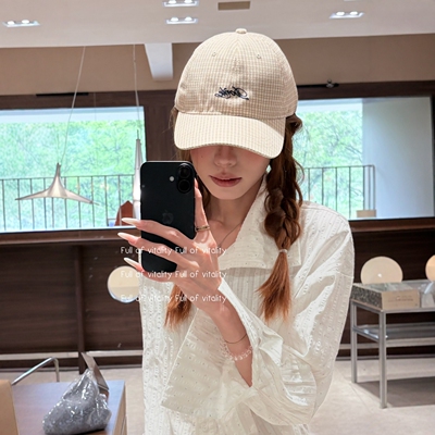 春夏韩系牌字母刺绣软顶棒球帽