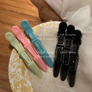 欧阳娜娜三个装 刘海鸭嘴鳄鱼发夹发卡侧边定位理发化妆师美妆夹子