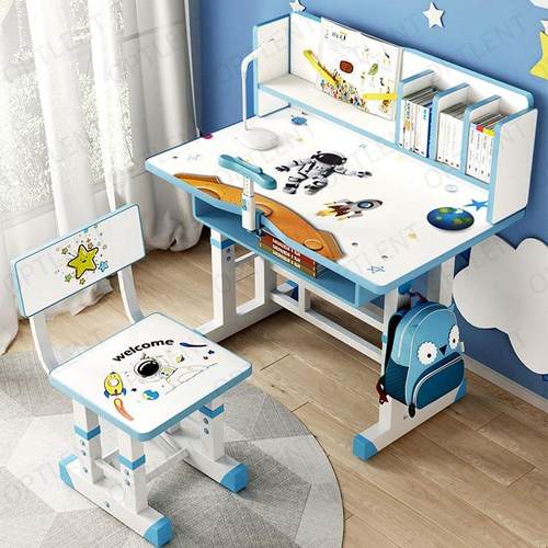 环保材质舒适护脊柱双靠背书桌椅