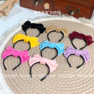 labubu发箍拉布布蝴蝶结头饰一二三代前方高能配饰发夹红色蓝紫色