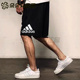 训练短裤 Adidas阿迪达斯 运动短裤 男子针织棉质五分裤 GS4874 短裤