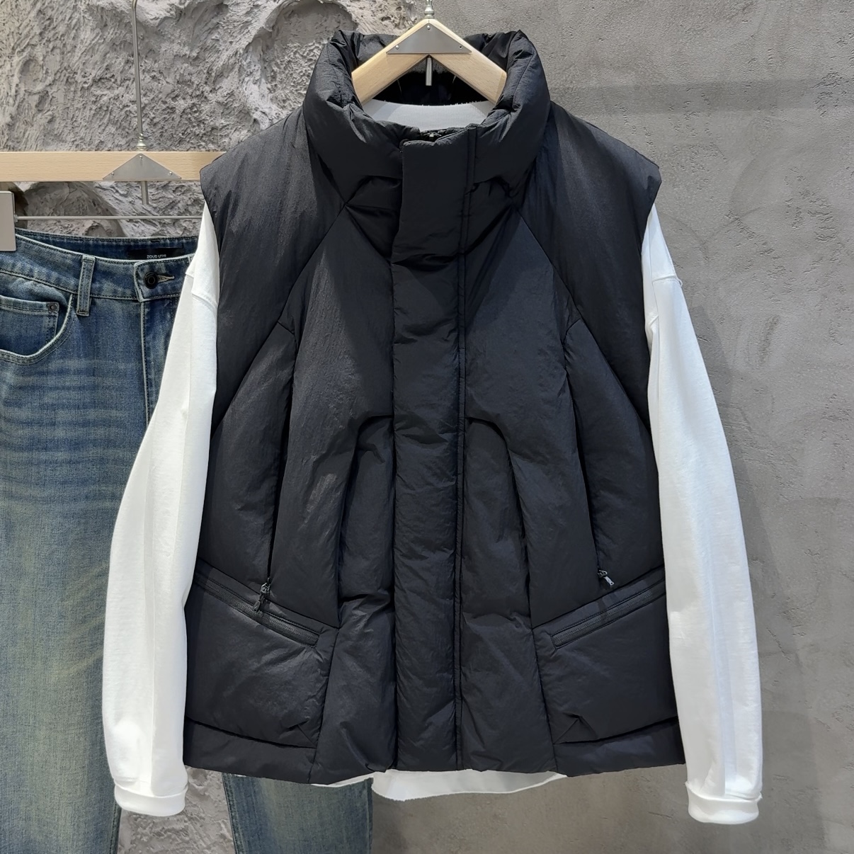 冬季新款高端加厚羽绒马甲男外穿大码潮牌流行90白鸭绒保暖背心男