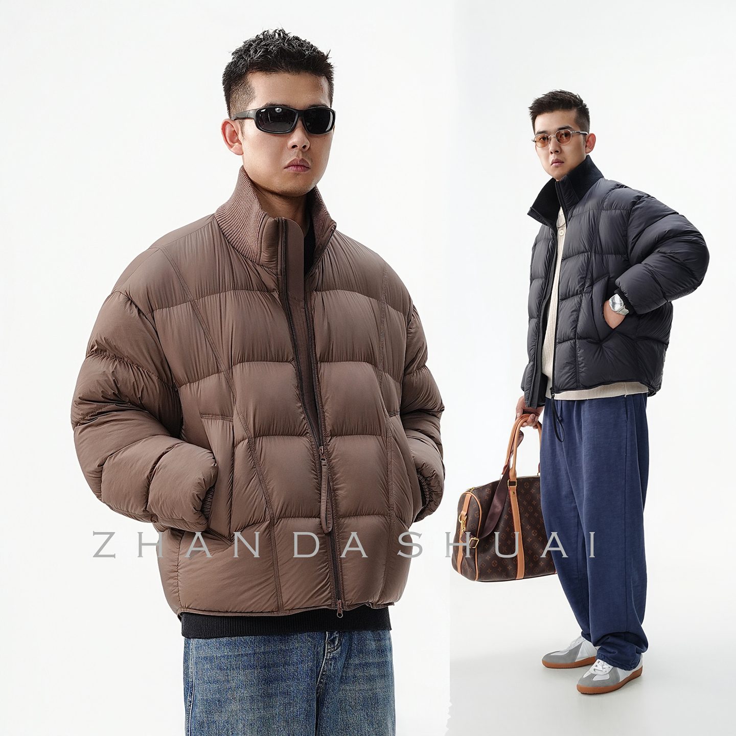 高冲绒量90白鸭绒泡芙羽绒服男女款冬季加厚保暖外套面包服潮