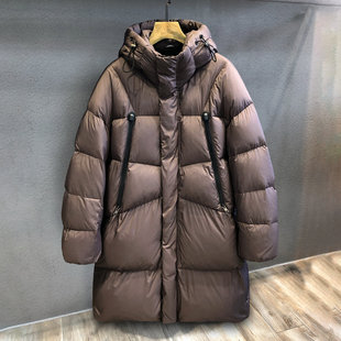 冬季 羽绒服男士 保暖情侣外套 265g特高充90白鸭绒中长款 专柜限定款